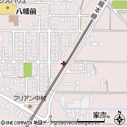 秋田県由利本荘市川口家妻242周辺の地図