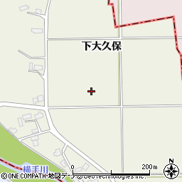 秋田県美郷町（仙北郡）金沢西根（下大久保）周辺の地図