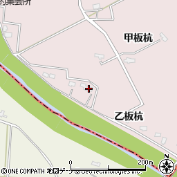 秋田県大仙市藤木乙板杭52周辺の地図