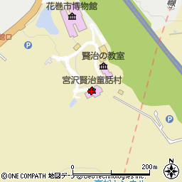 宮沢賢治童話村周辺の地図