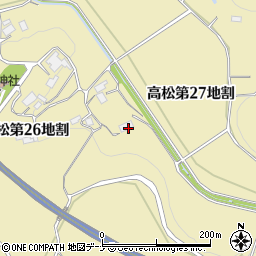 岩手県花巻市高松第２７地割周辺の地図