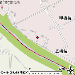 秋田県大仙市藤木乙板杭48周辺の地図