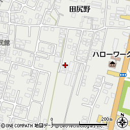 秋田県由利本荘市石脇田尻野31-57周辺の地図