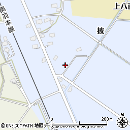 秋田県仙北郡美郷町飯詰披周辺の地図