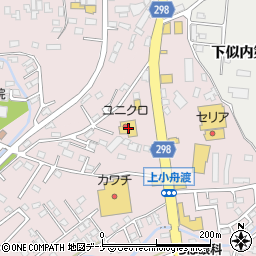 ユニクロ花巻店周辺の地図