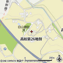 岩手県花巻市高松（第２６地割）周辺の地図
