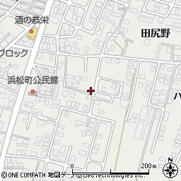 秋田県由利本荘市石脇田尻野36-70周辺の地図