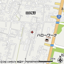 秋田県由利本荘市石脇田尻野28-92周辺の地図