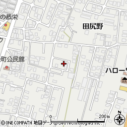 秋田県由利本荘市石脇田尻野35-61周辺の地図