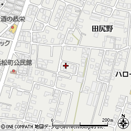 秋田県由利本荘市石脇田尻野35-57周辺の地図