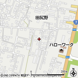 秋田県由利本荘市石脇田尻野28-97周辺の地図