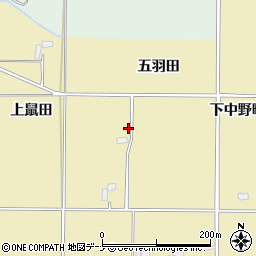 秋田県仙北郡美郷町境田上鼠田103周辺の地図