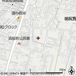 秋田県由利本荘市石脇田尻野36-40周辺の地図