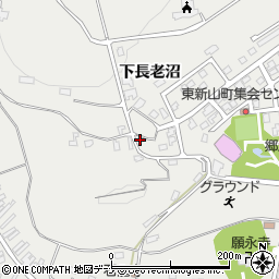 秋田県由利本荘市石脇下長老沼90周辺の地図