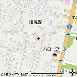 秋田県由利本荘市石脇田尻野28-101周辺の地図