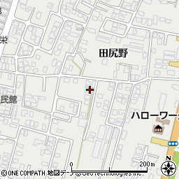 秋田県由利本荘市石脇田尻野31-25周辺の地図