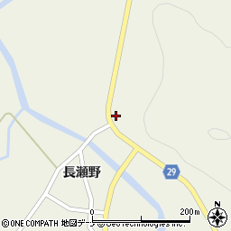 秋田県由利本荘市岩野目沢長瀬野183周辺の地図