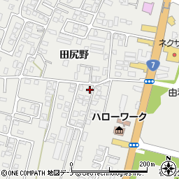 秋田県由利本荘市石脇田尻野28-65周辺の地図