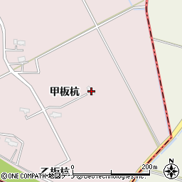 秋田県大仙市藤木甲板杭周辺の地図