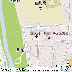 秋田県由利本荘市川口愛宕町周辺の地図