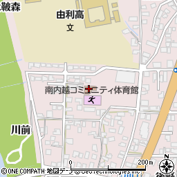 南内越公民館周辺の地図
