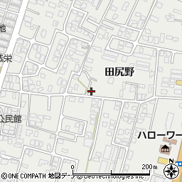 秋田県由利本荘市石脇田尻野14-72周辺の地図