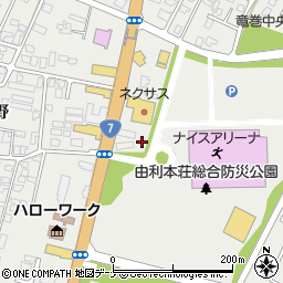 秋田県由利本荘市石脇田尻野17-26周辺の地図