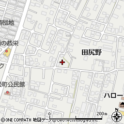 秋田県由利本荘市石脇田尻野14-95周辺の地図