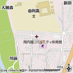 秋田県由利本荘市川口愛宕町124周辺の地図