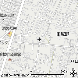 秋田県由利本荘市石脇田尻野14-115周辺の地図