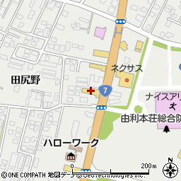 秋田三菱本荘店周辺の地図