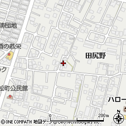 秋田県由利本荘市石脇田尻野14-119周辺の地図