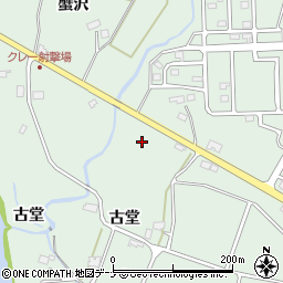 岩手県花巻市湯口古堂周辺の地図