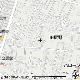 秋田県由利本荘市石脇田尻野14-39周辺の地図
