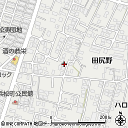 秋田県由利本荘市石脇田尻野14-116周辺の地図