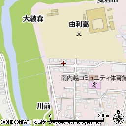 秋田県由利本荘市川口愛宕町9周辺の地図