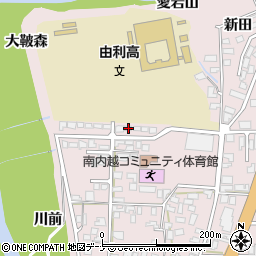 秋田県由利本荘市川口愛宕町124-4周辺の地図