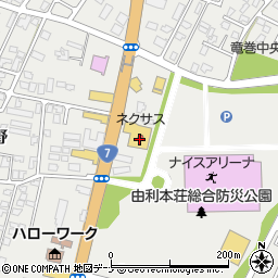 秋田県由利本荘市石脇田尻野17-24周辺の地図