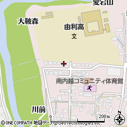 秋田県由利本荘市川口愛宕町9-6周辺の地図