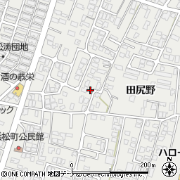 秋田県由利本荘市石脇田尻野14-117周辺の地図