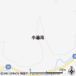 秋田県大仙市南外小浪滝周辺の地図