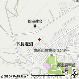秋田県由利本荘市石脇下長老沼128周辺の地図
