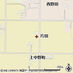秋田県仙北郡美郷町境田片田周辺の地図