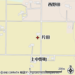 秋田県美郷町（仙北郡）境田（片田）周辺の地図