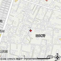 秋田県由利本荘市石脇田尻野周辺の地図