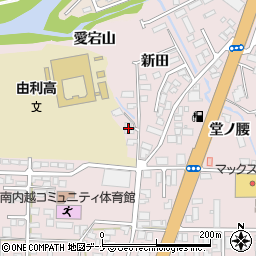 秋田県由利本荘市川口愛宕町16周辺の地図