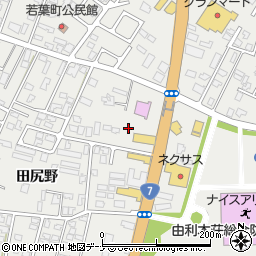秋田県由利本荘市石脇田尻野14-77周辺の地図