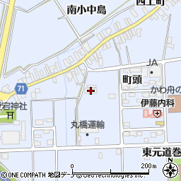秋田県大仙市角間川町元道巻周辺の地図