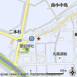 秋田県大仙市角間川町愛宕周辺の地図