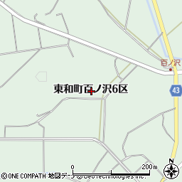 岩手県花巻市東和町百ノ沢６区周辺の地図